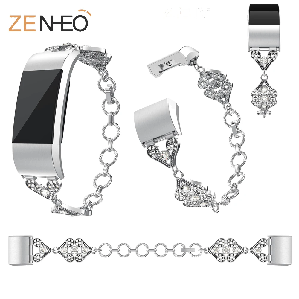 

Fashion Metal retro elegant Women's Bracelet For Fitbit Charge 2 adjustable watchband strap for Fitbit Charge 2 wristband