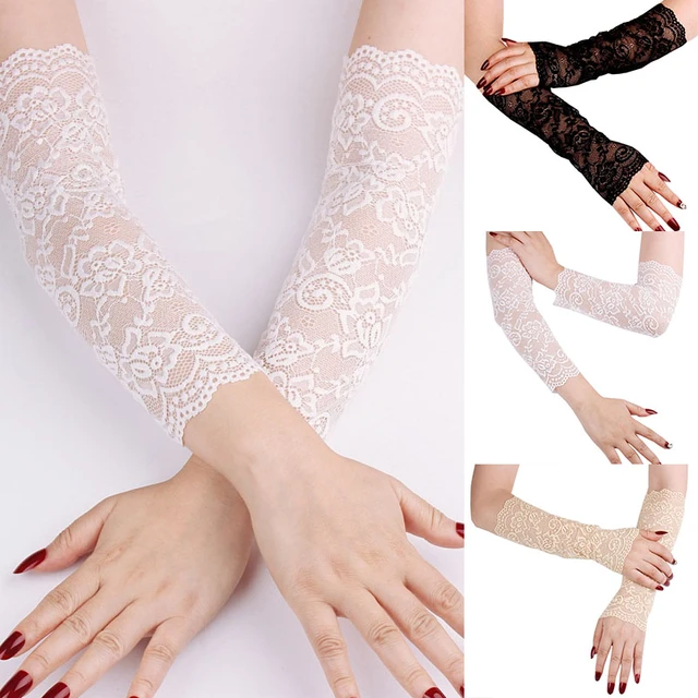 Summer Fingerless Sunscreen Gloves Unisex Thin Cover Scars Tattoo Gloves  Outdoor Driving Riding Sports Gloves