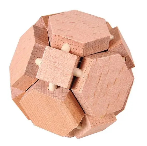 Baby can not see Powerful Geometric 3d Iq Wooden Puzzle Two Colors Ball Mind Brain Teaser Puzzles  Game For Adults Children - Puzzles - AliExpress