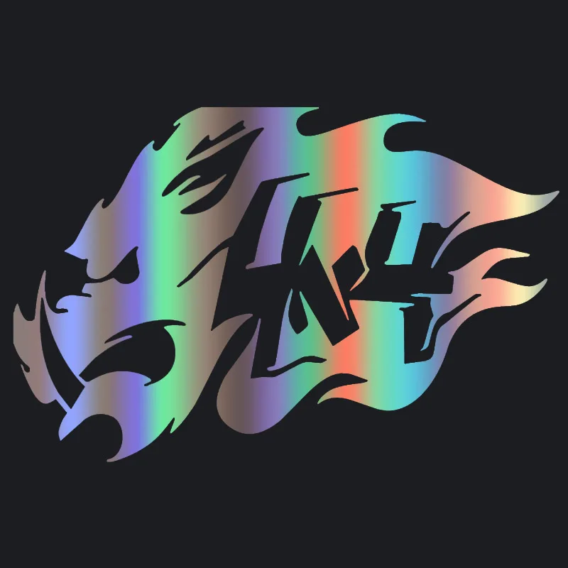 

30441# 4x4 Boar Totem Fangs Hog car sticker reflective car decal waterproof stickers on car truck rear bumper window vinyl