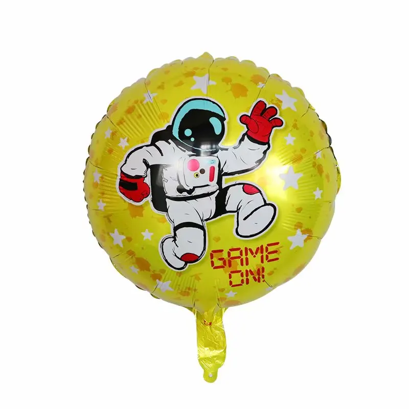 Большой черный астронавт геймпад мальчик игрушка игра на фольге воздушный шар с днем рождения украшение игры матч реквизит игровой инструмент воздушный шар