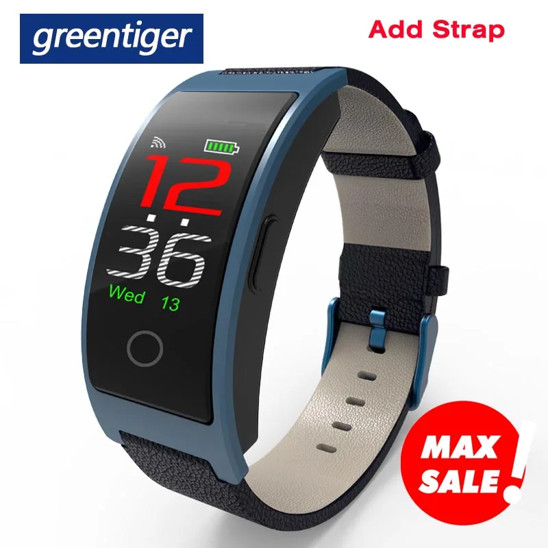 Greentiger цветной экран Смарт-браслет пульсометр кровяное давление браслет калорий шагомер спортивный браслет Android IOS