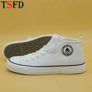 

Trend Men Shoes High Top Casual Mens Shoes Fashion Breathable Men's Shoes Sneakers Canvas Man Shoes Withe Hiking Gents Shoes S3