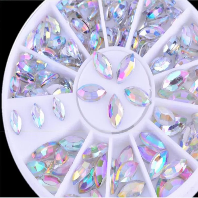 

Silv Color Chameleon Stone Nail Rhinestone Small Irregular Beads 3D Nail In Wheel Massage
