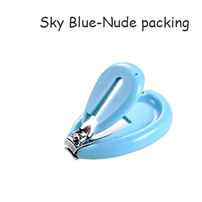 blue no box Детские кусачки для ногтей, удобный Уход за ногтями, милые безопасные детские кусачки для ногтей, Детские маникюрные ножницы, триммер для собак - Цвет: blue no box