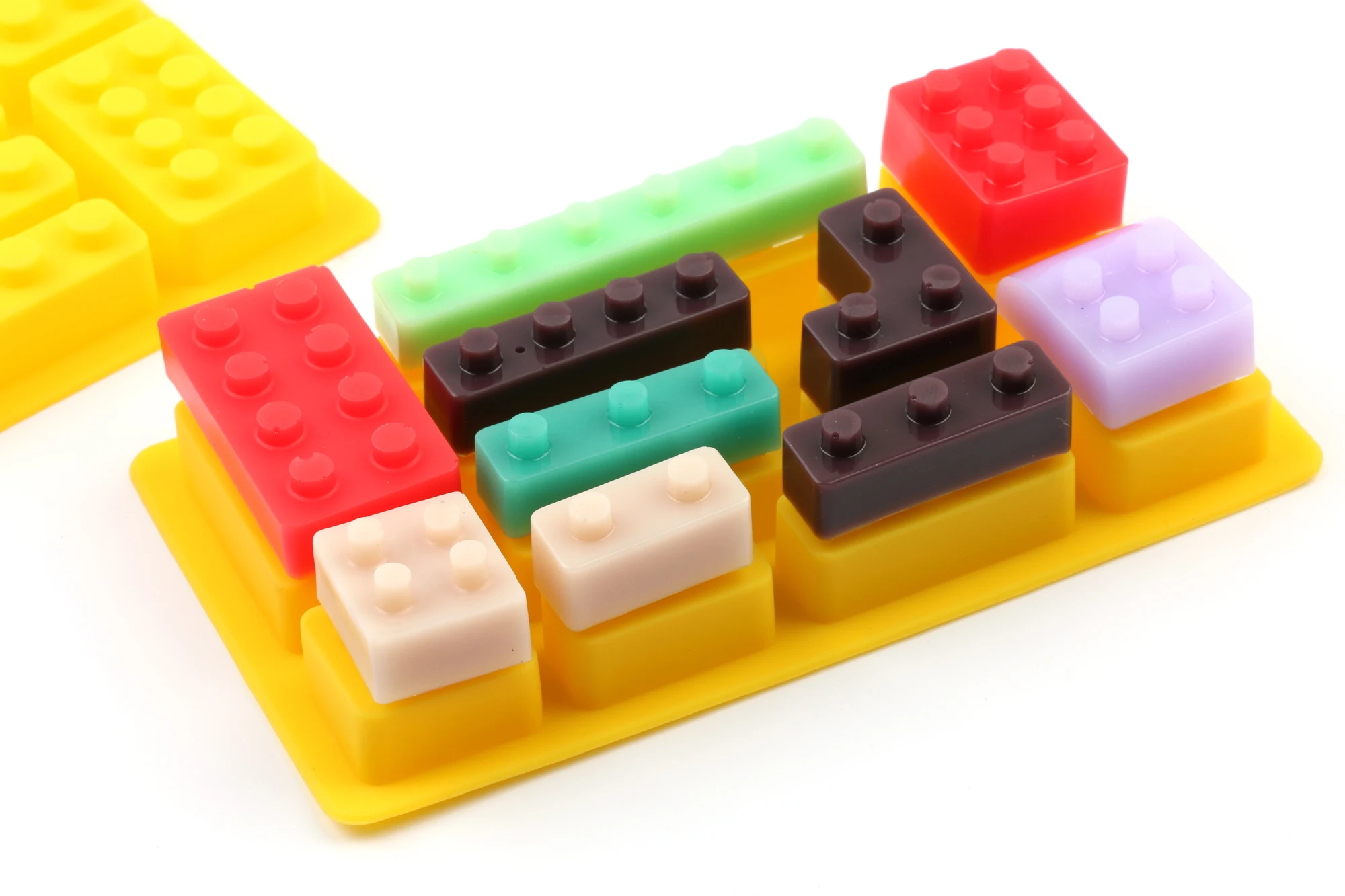1 шт. 10 отверстий прямоугольные кубики Lego сделай сам шоколадная силиконовая форма
