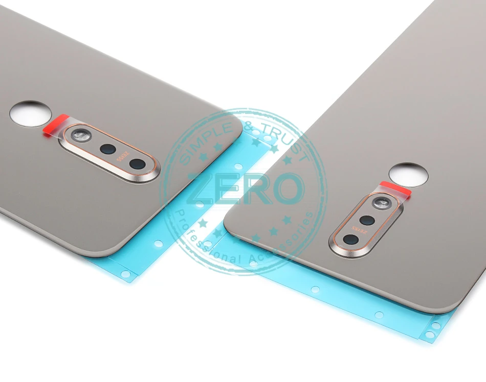 Для Nokia 7,1 Задняя крышка батареи+ камера Стекло Объектив для Nokia 7,1 задний корпус сменный Ремонт Запасные части