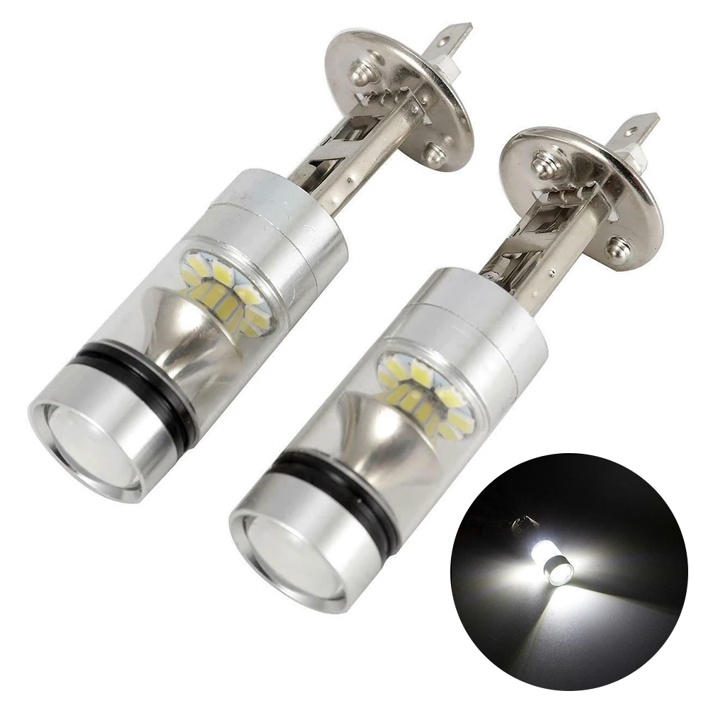 2 шт./компл. H1 3030 светодиодный Противотуманные фары 100 Вт HID белый 6000K Комплект преобразования фар супер яркий авто аксессуары