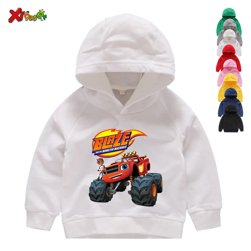 Blaze And The Monster Machines Abbigliamento Per Bambini Boy Impostor Blaze Game Anime T-Shirt Boy Or Girl Top Felpa Con Cappuccio 3T-9T