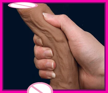 GaGu Soft Penis Huge Big Dildo Realistic No Vibrator Suction Cup Sex Toys for Woman