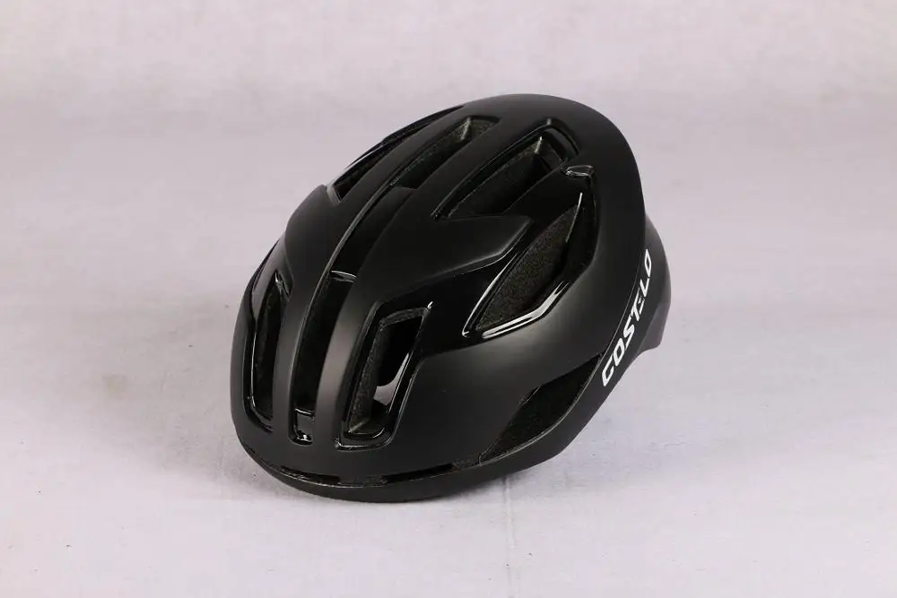 Costelo велосипедный шлем, ультралегкий шлем для велосипеда, Шлем de velo casco da bici casco Mtb дорожный велосипедный шлем 54-60 см - Цвет: black