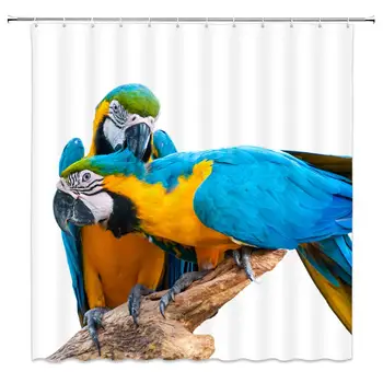 

Highland Cow Shower Curtain Abstract Watercolor Farm Animal Portrait of Yak Longhorn Funny Farmhouse Rustic Bathroom Fabric