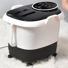 Автоматическая ванна для ног с пузырьками, электрическая массажная нагревательная домашняя температура Wu Hao с тем же артефактом