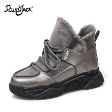 Cotton Shoes Female New Women's Boots Winter Plus Velvet Cotton Shoes Thick-Soled Warm Sneakers Snow Boots Women's Cotton Boots