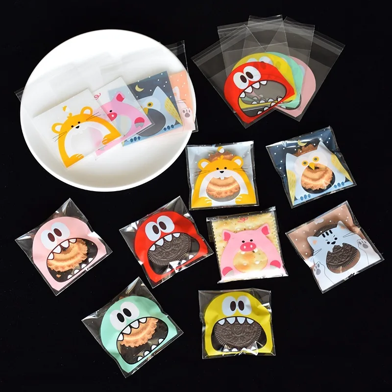 50Pcs Plastic Bags Thank you Cookie&ampCandy Bag Self-Adhesive For Wedding Birthday Party Gift Biscuit Baking opp Packaging | Дом и сад