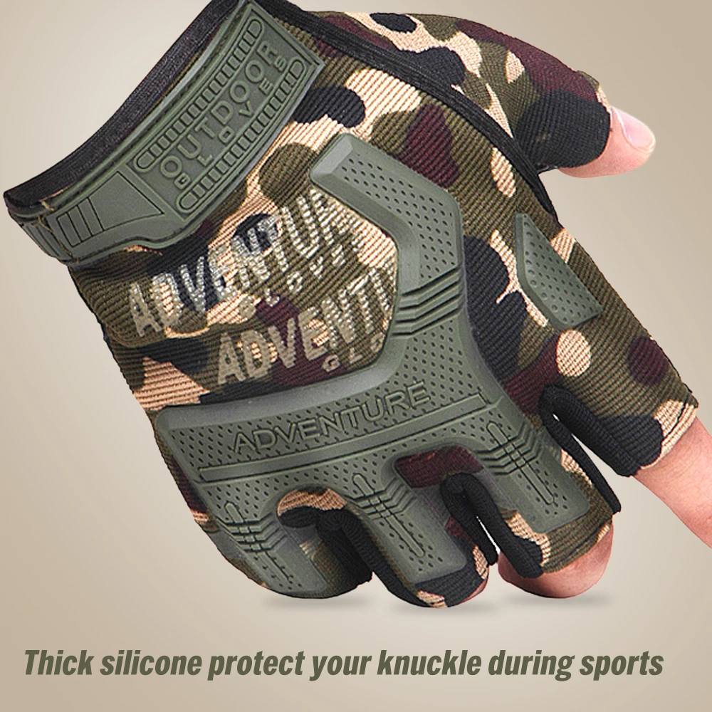 Перчатки на полпальца, военные велосипедные перчатки, CS игровая полурукавица, тактические перчатки для занятий спортом на открытом воздухе, тренировок, охоты, фитнеса