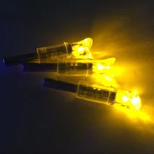 3 шт. автоматически светодиодный светящиеся хвостовики хвост для стрелы арбалета стрельба из лука подходит 6 мм стрела вал