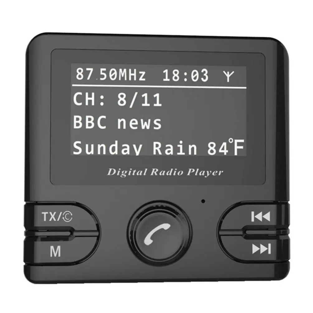 2," lcd Автомобильный DAB приемник тюнер fm-передатчик адаптер Антенна USB Plug and Play CT с автомобильным зарядным устройством