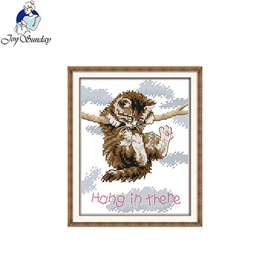 Joy Sunday Набор для вышивки крестиком ручной работы 14CT 11CT Счетный и печатный Набор для вышивки для домашнего декора подарок - Цвет: D923