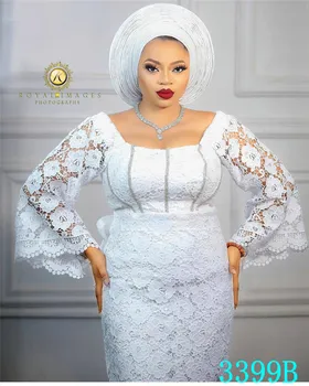 

2020 Latest African Cord Lace Fabric High Quality Holes Water Soluble Guipure Lace For Nigerian Wedding Party Sew 3399b