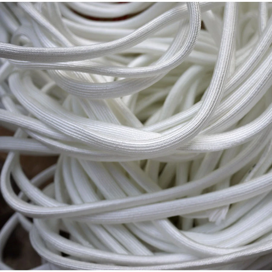 White 1mm-50mm 600°C High Temp Fiberglass Sleeving Wire Cable Insulation Tubing 
