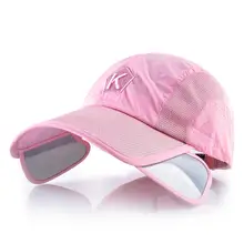 Летние бейсболка мужская кепка женская выдвижной козырек K Вышивка кепки меш Рыбалка для верховой езды быстрый сухой бегущий бейсболки Дальнобойщик Кепка