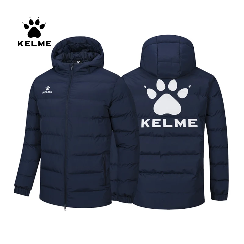 KELME Kid мужская зимняя куртка короткое тренировочное пальто Мужское верхняя