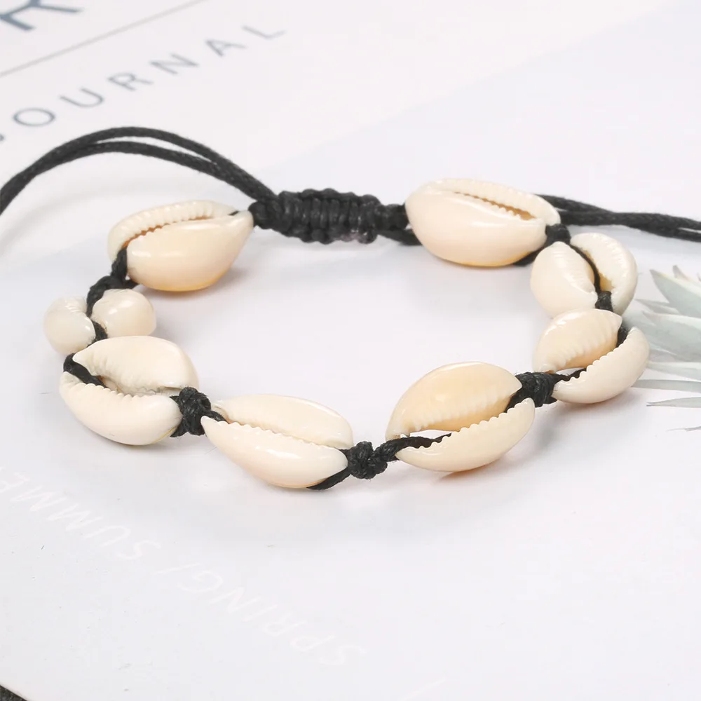 

Fashion And Personality Europe And America Summer Day Style Eight Shell Hand-woven Anklet Bracelets