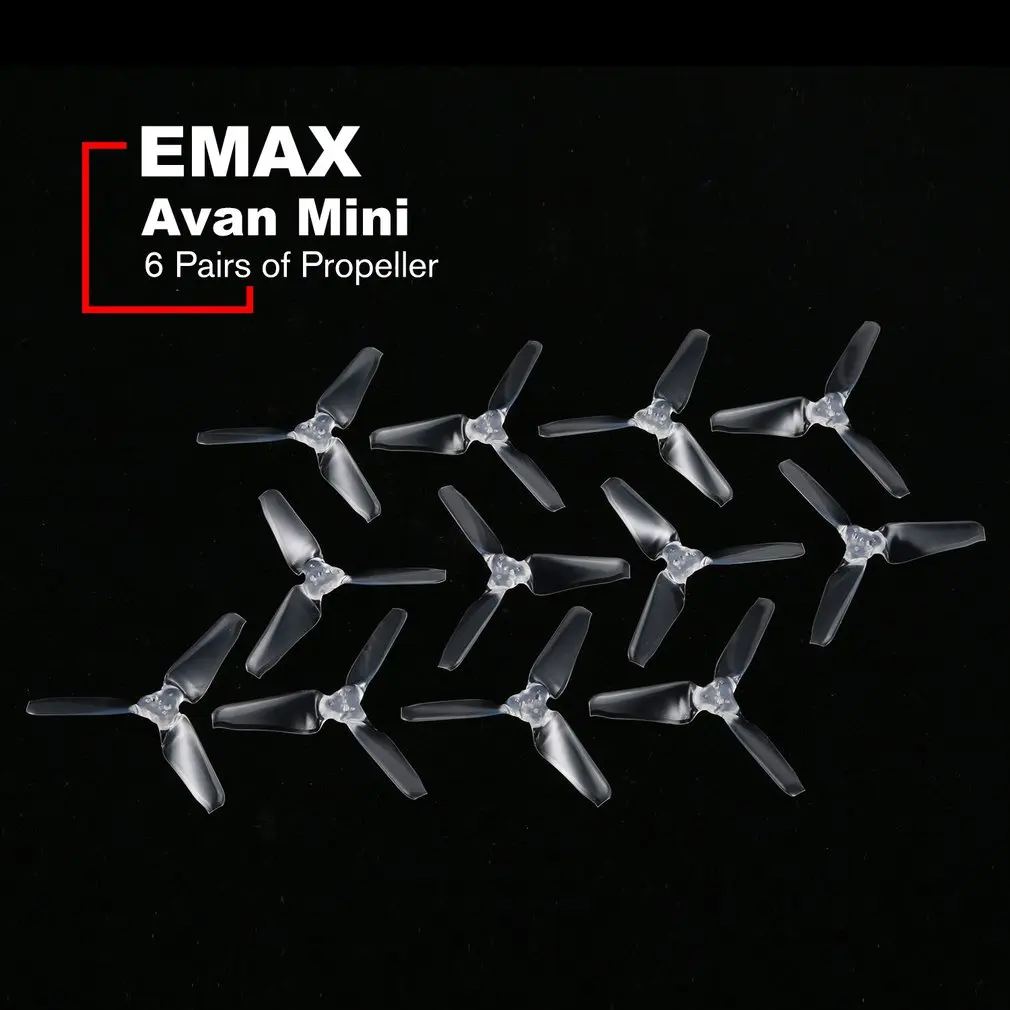 6 пар мини-пропеллер для EMAX AVAN blade гоночный Дрон Квадрокоптер часть 2 дюймов CW CCW самолет БПЛА запасные аксессуары