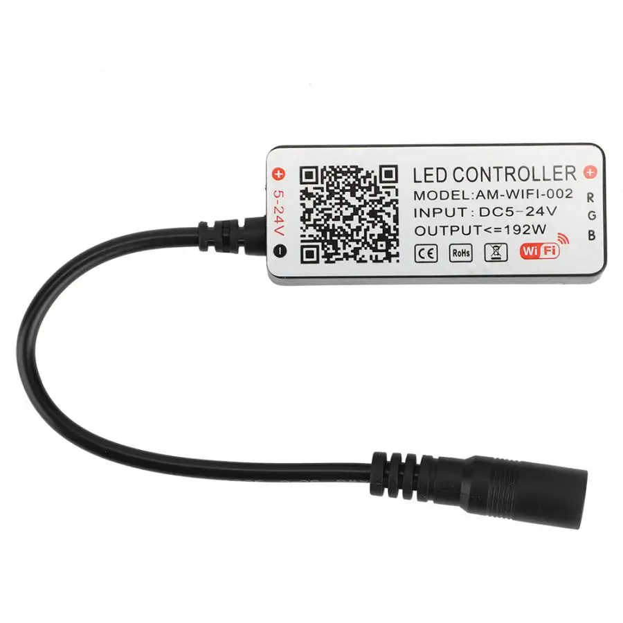 Мини Wifi RGB Bluetooth контроллер DC5V-24V Интеллектуальная музыка Bluetooth контроллер светильник контроллер полосы для RGB RGBW светодиодные ленты
