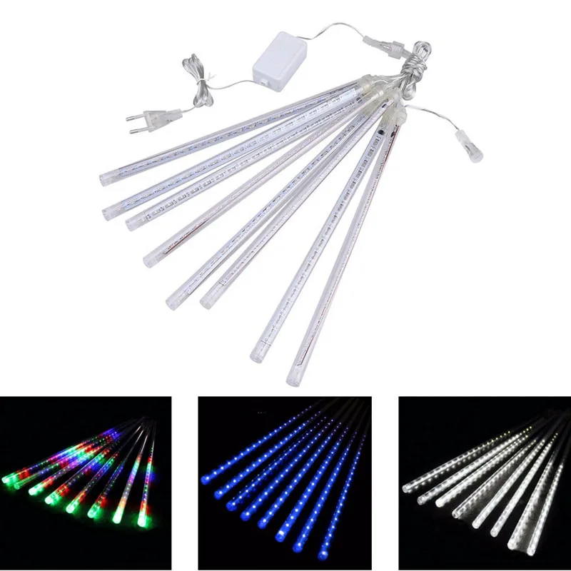 

Valentine Waterproof 50cm 8 Tube Holiday Meteor Shower Rain LED String Lights For Indoor Outdoor Garden Wedding Party Decor Tree