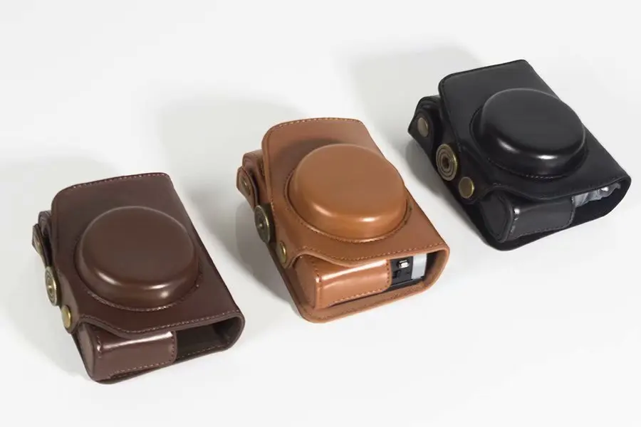 Dell'Unità Di Elaborazione Di Cuoio Della Macchina Fotografica Della Cassa Del Sacchetto Per Canon Powershot G7X Mark 2 G7X Ii G7X2 G7Xiii G7X Iii G7X