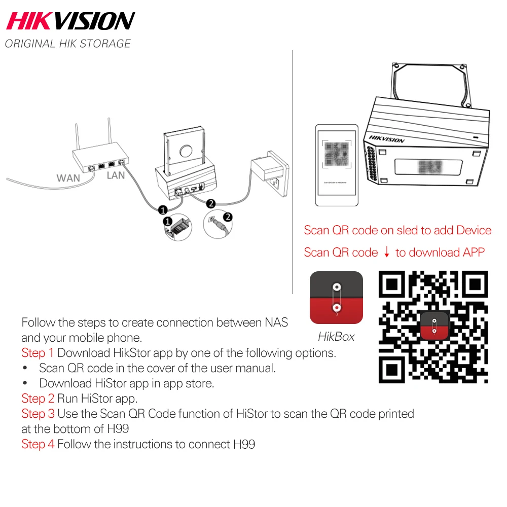 Hikvision NAS H99PRO Private Cloud Sharing Network Attached.