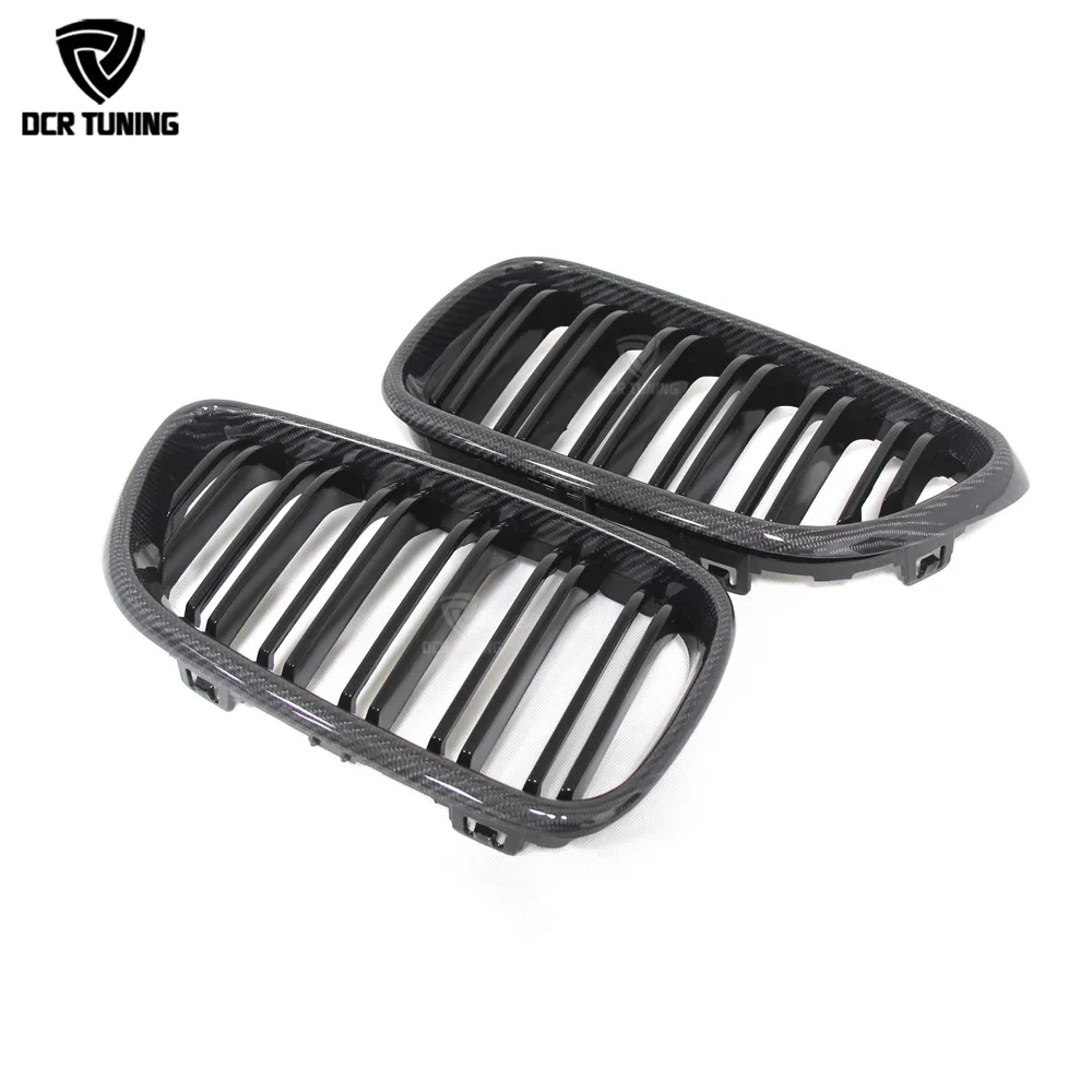 Для BMW 2 серии F22 F23 F87 M2 2014 2015 2016 on Dual Slats передняя решетка из углеродного волокна с