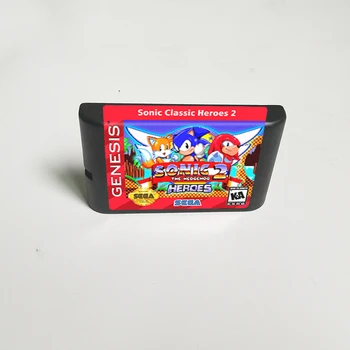 

Sonic Classic Heroes 2 - 16 Bit MD Game Card for Sega Megadrive Genesis Video Game Console Cartridge