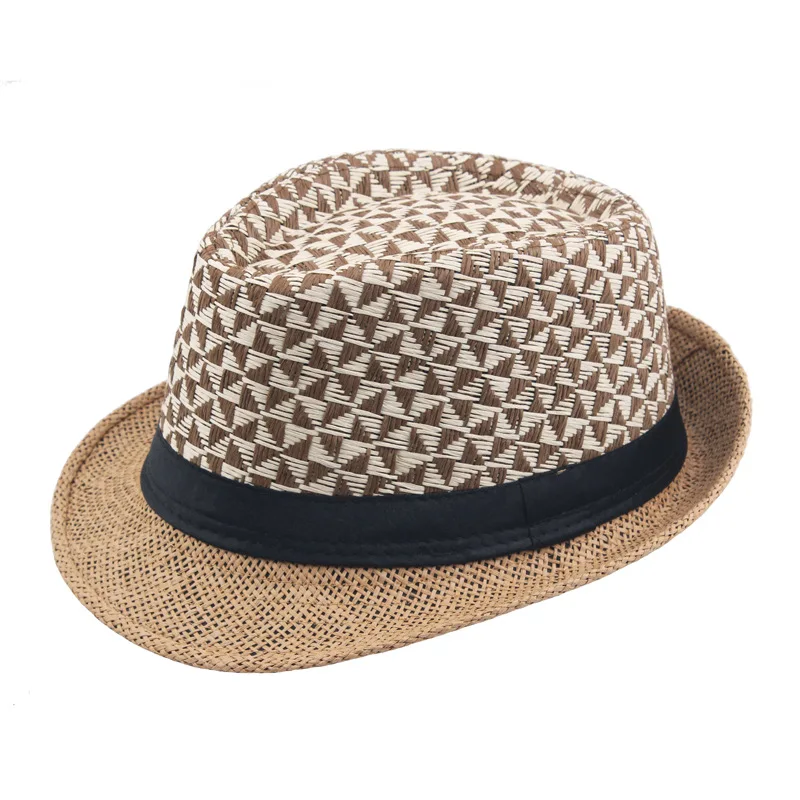 Летнее верхняя джаз шляпа Для мужчин Для женщин соломенная шляпа котелок Шапки Кепки Панама Бич Шапки gorro, защищающая малыша от солнца и сомбреро