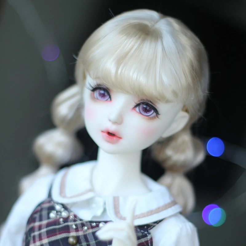 1/3 1/4 1/6 Bjd SD кукла парик высокой температуры провод коричневый модный прямой BJD