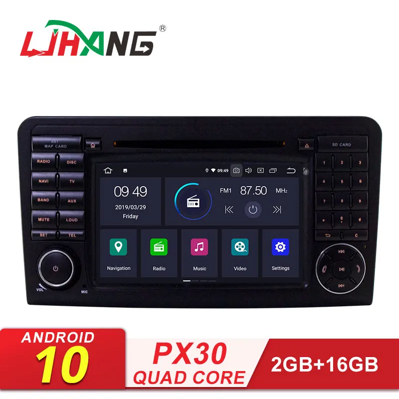 Автомобильный DVD-плеер LJHANG 2 Din Android 10 для Mercedes Benz ML/GL CLASS W164 ML350 ML500 Wi-Fi мультимедиа GPS
