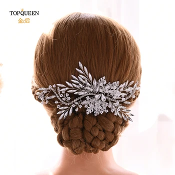 

TOPQUEEN HP277 Gorgeous headpieces cut crystal crown headband wedding hair jewelry rhinestone wedding hairpins bridal hair vine