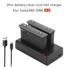 

2Pcs 1800mAh Battery for Insta360 ONE X2 rechargeable lithium battery Insta 360 X2 panoramic camera fast charger accessory