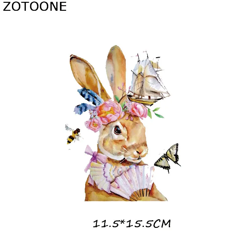 ZT0293 ZOTOONE мультфильм животных набор патчей железа на передачи Единорог панда кошка нашивки с совой для детской одежды Аппликации, наклейки на одежду - Цвет: ZT0293
