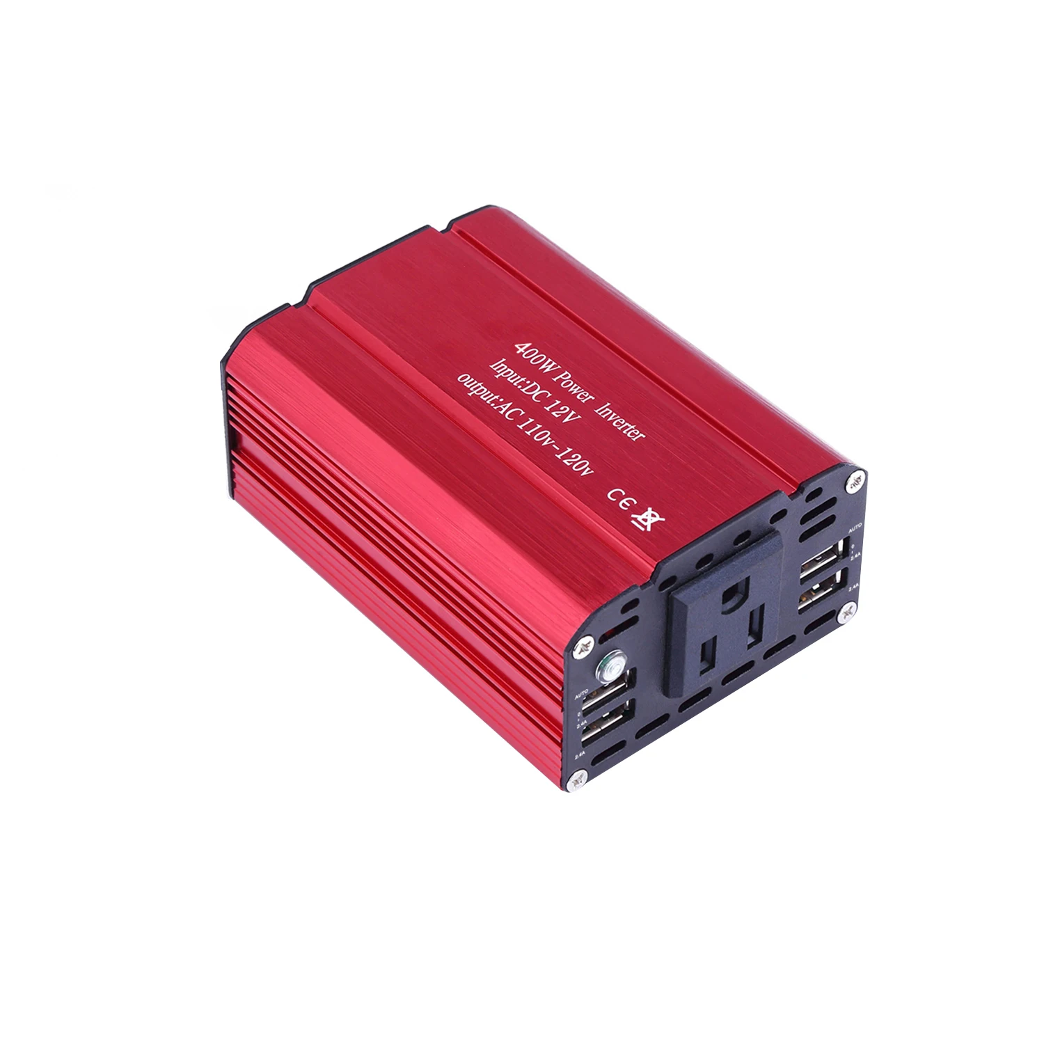 Автомобильный инвертор 4 USB автомобильный переходник преобразователь питания универсальная Модифицированная синусоида 400 Вт 12В к AC110V