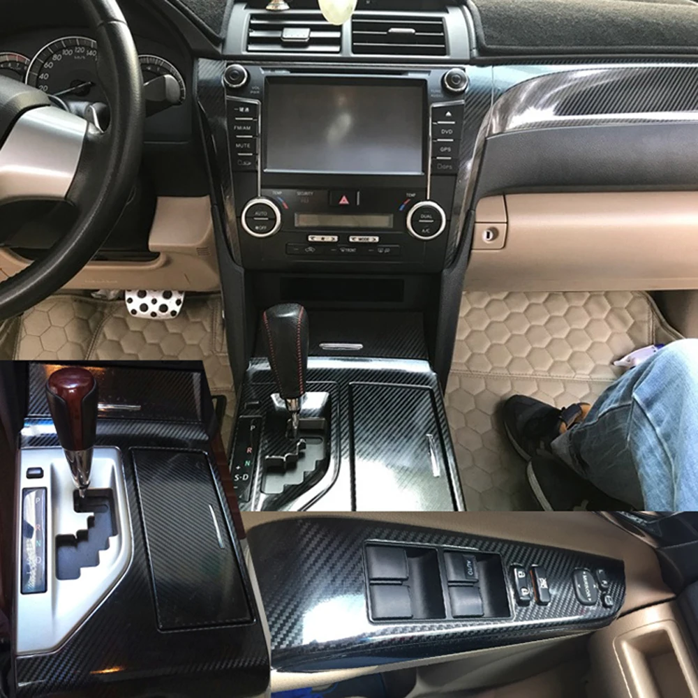 Самоклеящиеся автомобильные наклейки для Toyota Camry XV50 2012- виниловые автомобильные наклейки и наклейки из углеродного волокна аксессуары для стайлинга автомобилей