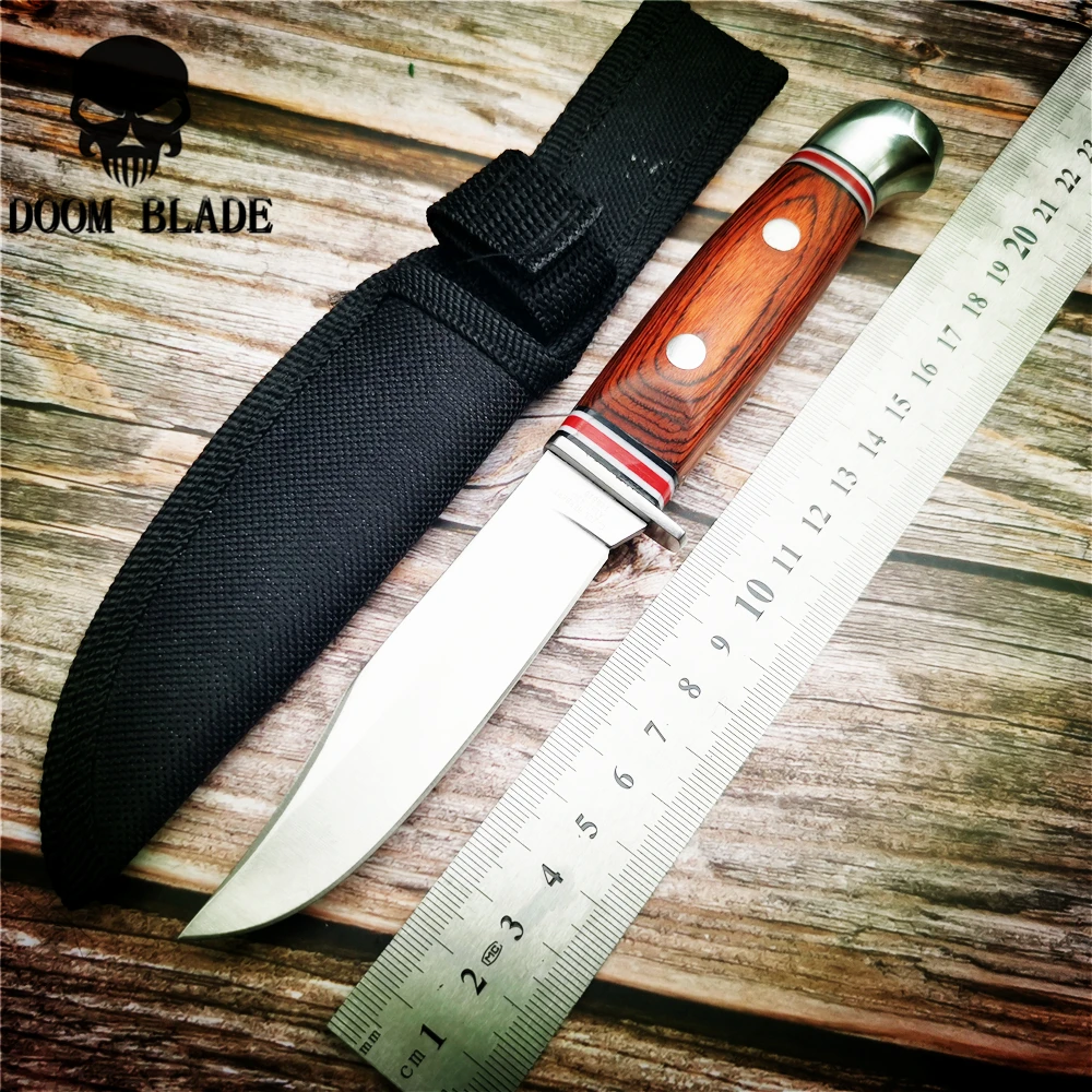 200mm 5CR15MOV Blade Knives Tactical Hunting Knife Outdoors Camping Survive Multi Tool with Nylon Sleeve | Инструменты