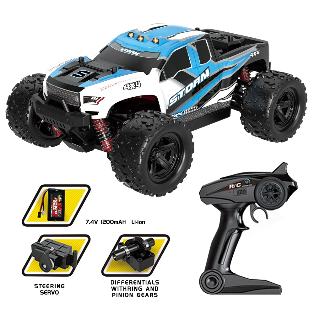 

HS 18301/18302 1/18 2.4G 4WD 40 + MPH High Speed Remote Control RC Racing Car OFF-Road Vehicle Toys Christmas gift