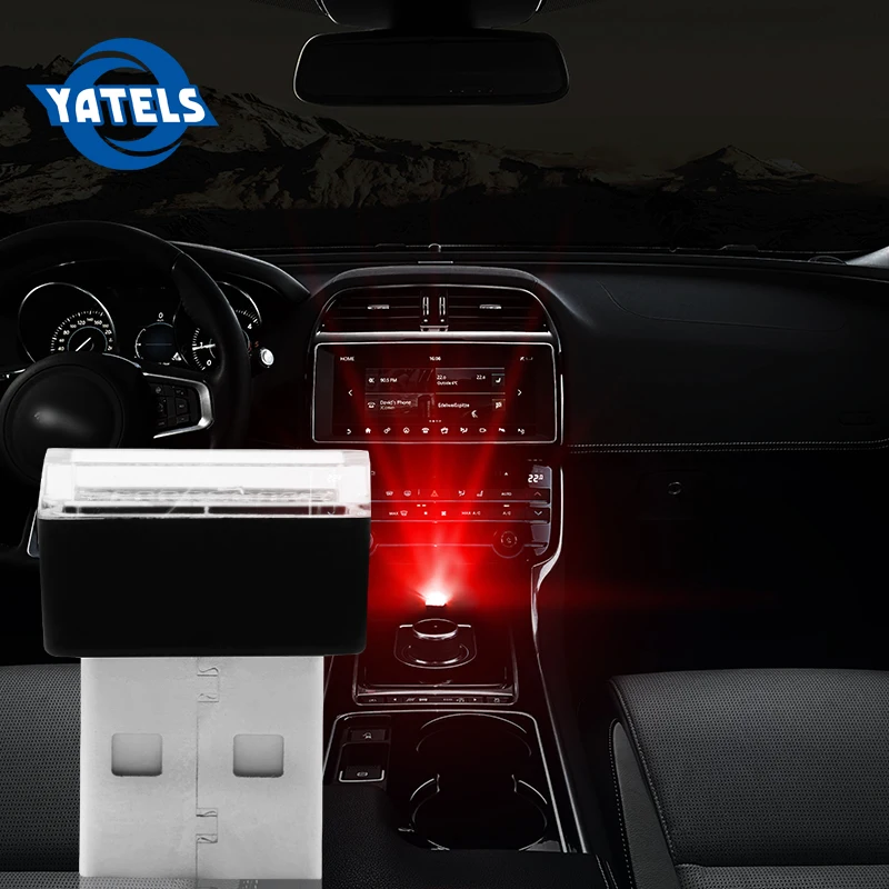 1 шт. Автомобильный USB светодиодный светильник декоративная лампа аварийное