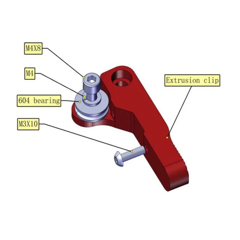 

New High-quality Professional 3D Printer Parts Metal MK8 Aluminum Alloy Extruder Block Bowden Extruder