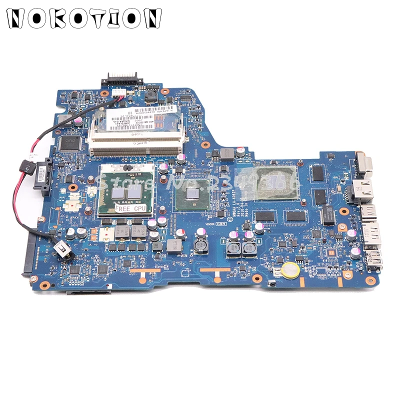 NOKOTION для Toshiba satellite A660 A665 Материнская плата ноутбука 3D версия NWQAA LA-6062P K000104430 HM55 GT330M gpu процессор