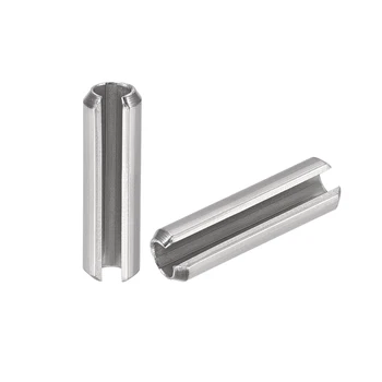 

uxcell M4 x 10mm 304 Stainless Steel Split Spring Roll Dowel Pins Plain Finish 50Pcs