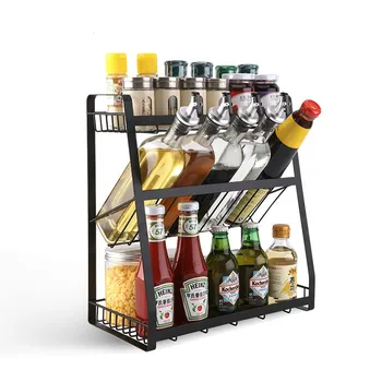 

3-Tier Spice Rack,Multi-Functional Kitchen Storage Rack,Countertop Storage Shelf,Suitable for Kitchen bathroom Storage